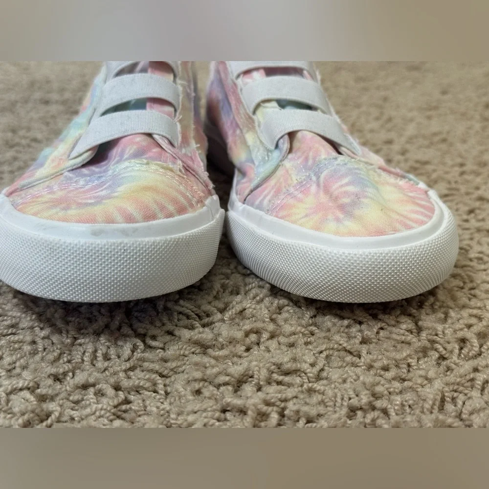 Blowfish Malibu Maura-K Girls Pastel Tie-Dye Canvas Slip On Sneakers Size 4